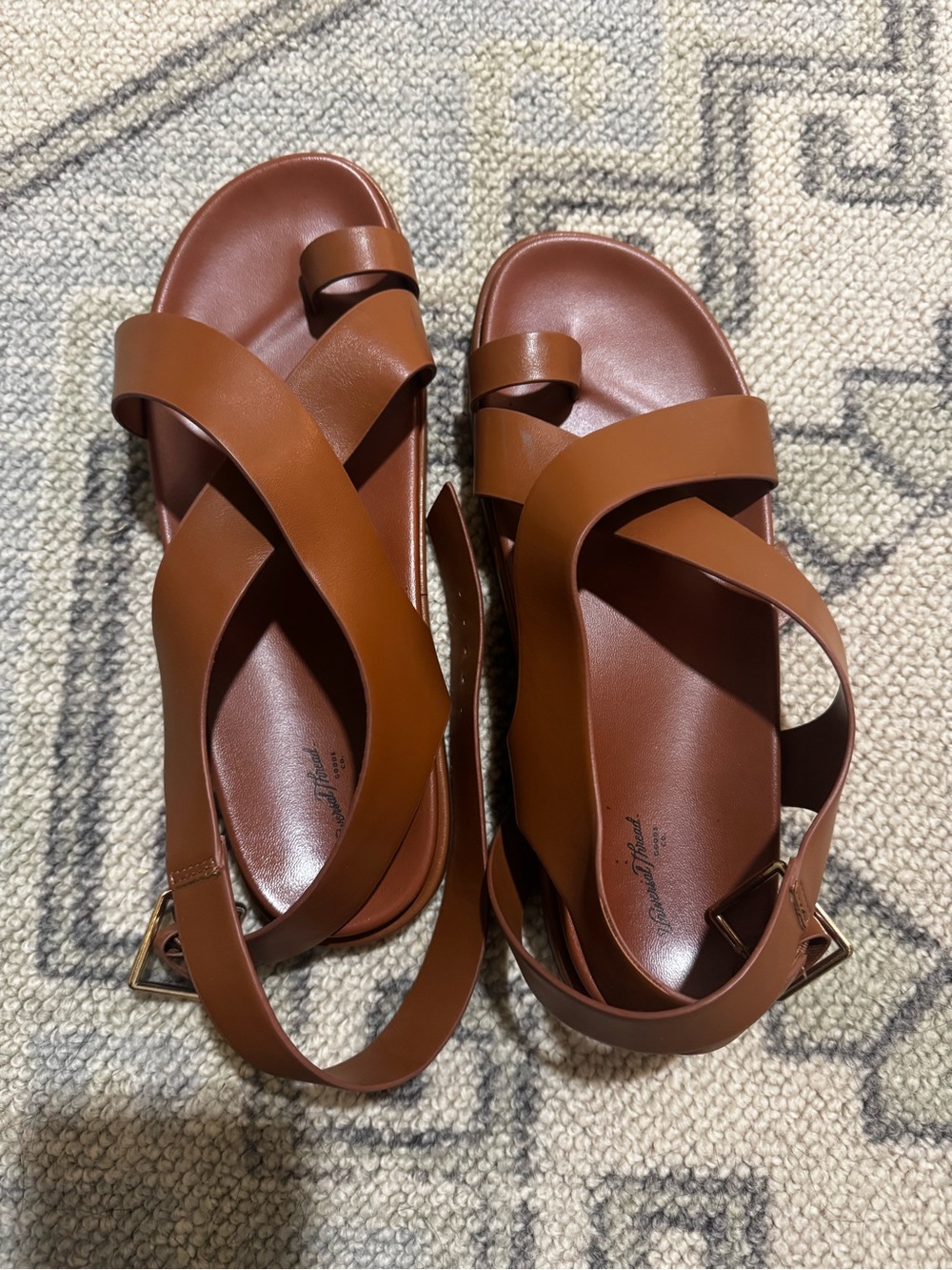Target Brown Strappy Leather Sandals